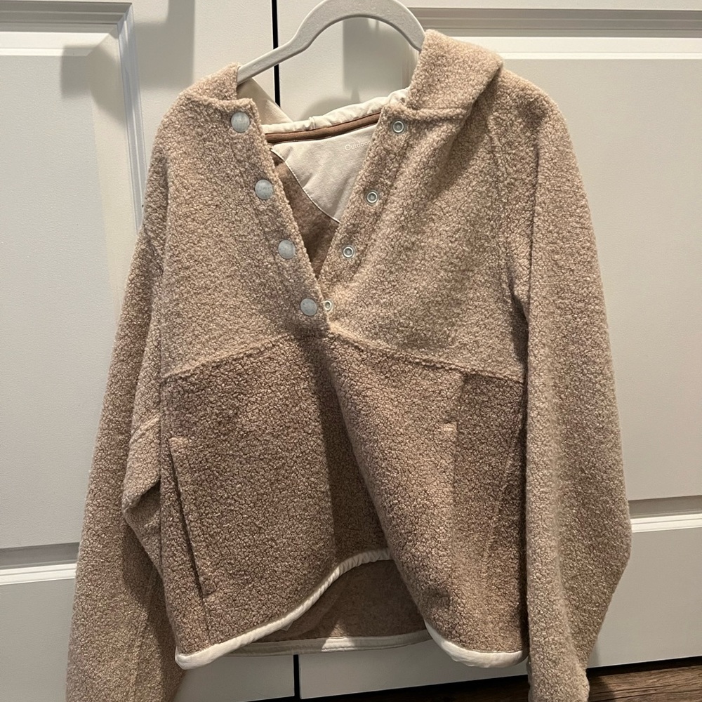 Outdoor Voices Fleece Snap Up Hoodie